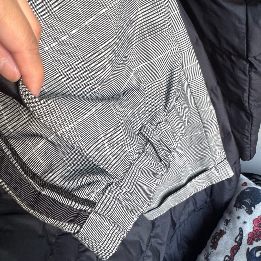 Black and White Plaid Pants